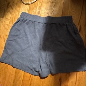 Blu Pepper High Waist Shorts in Dark Blue